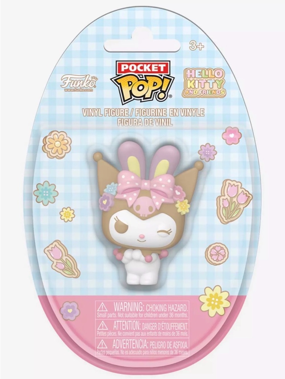 NWT Funko Hello Kitty And Friends Pocket Pop! Kuromi Vinyl Figure Bunny Ear Wink